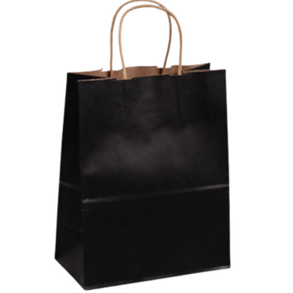 Black Carry Shopping Bag
